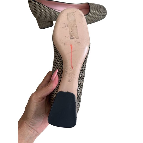 ROGER VIVIER Boucle Block Kitten Heels Size 37 - Picture 10 of 12